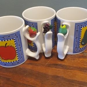 3 Fruit Spinner Mugs